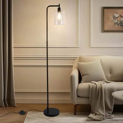 Dimmable Industrial Glass Floor Lamp