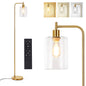 Dimmable Industrial Glass Floor Lamp