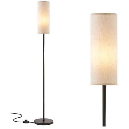 Dimmable LED Floor Lamp, Linen Shade