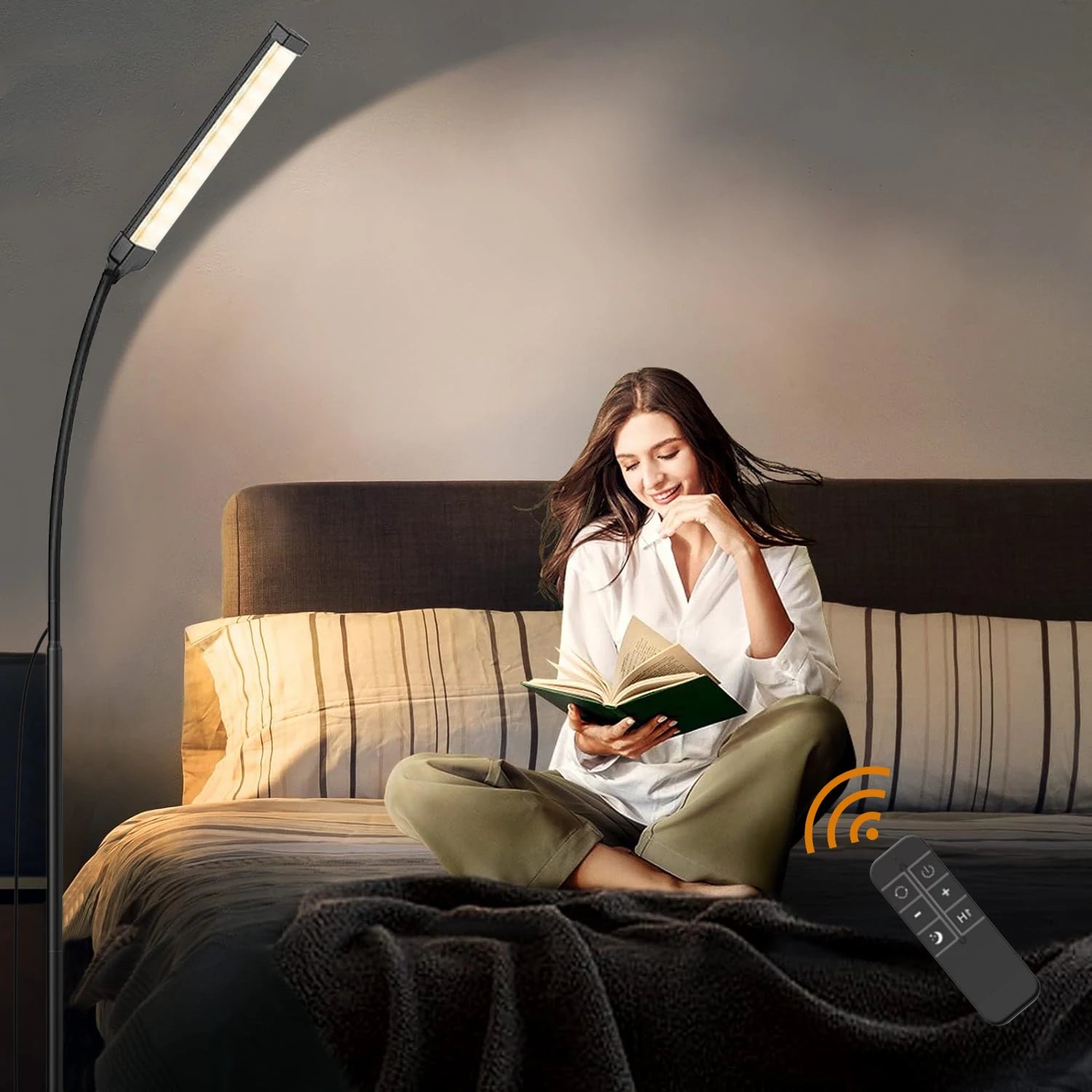 Dimmable LED Floor Lamp with Remote