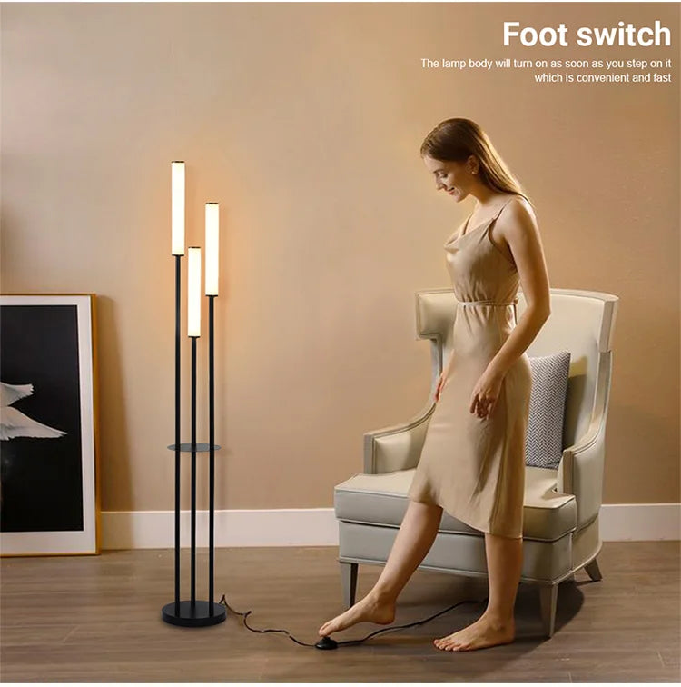 Dimmable LED Shelf Floor Lamp