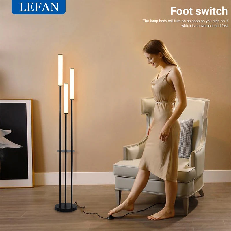 Dimmable LED Shelf Floor Lamp