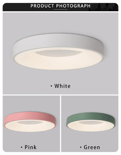 Dimmable Macaron LED Ceiling Light