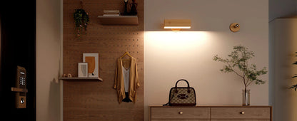 Dimmable Magnetic Wood Wall Lamp