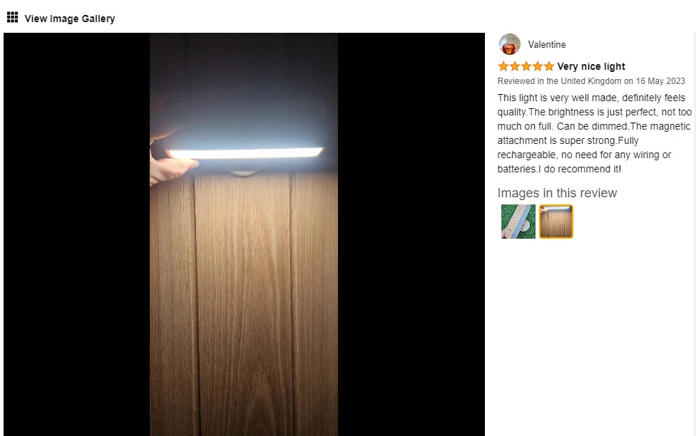 Dimmable Magnetic Wood Wall Lamp