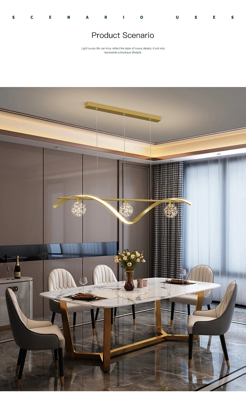 Dimmable Modern Minimalist LED Pendant