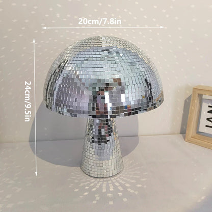 Disco Mushroom Reflective Mirror Decor