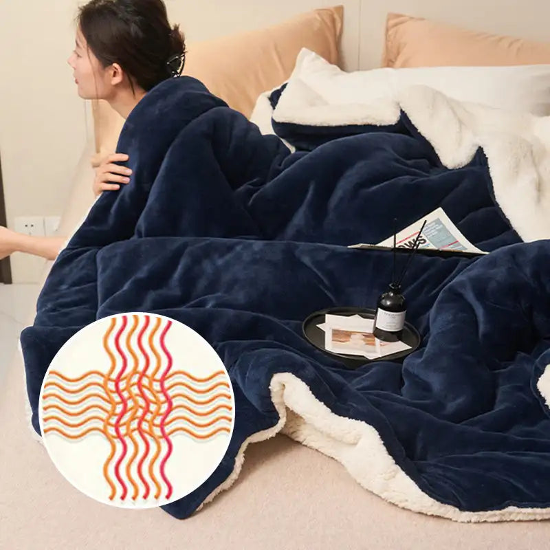 Double Layer Plush Fleece Blanket