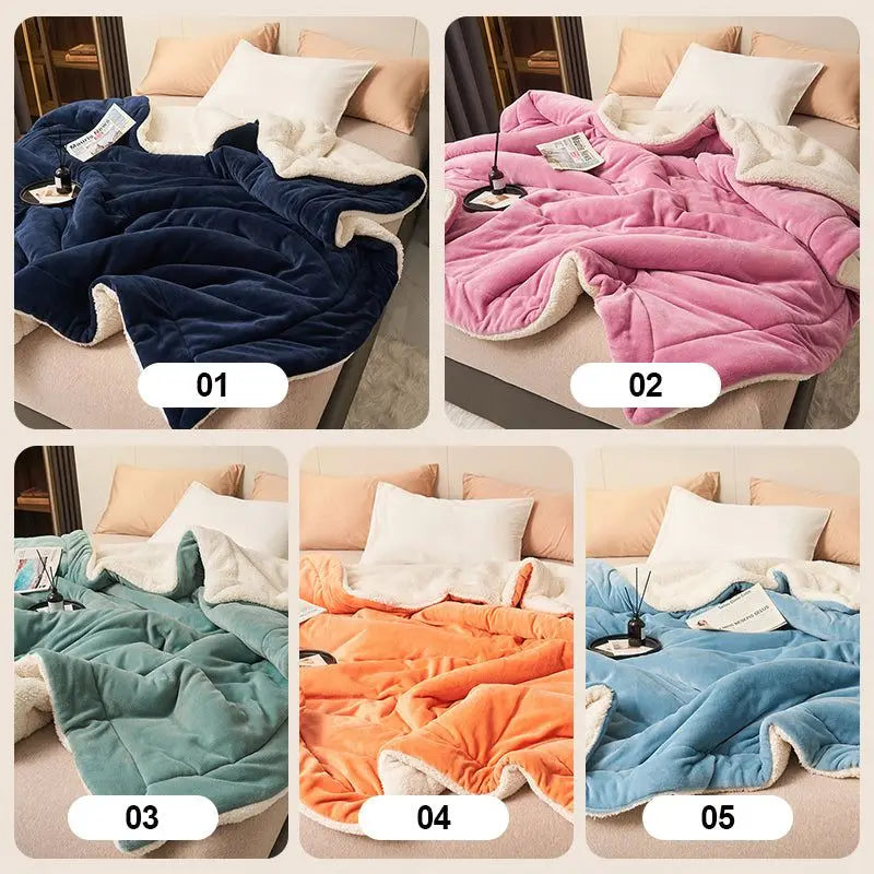 Double Layer Plush Fleece Blanket