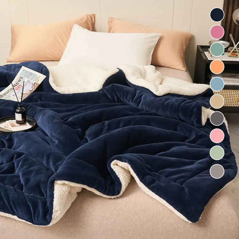 Double Layer Plush Fleece Blanket