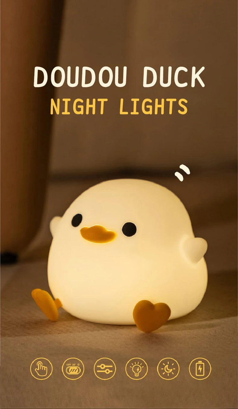 Doudou Duck Silicone Night Light