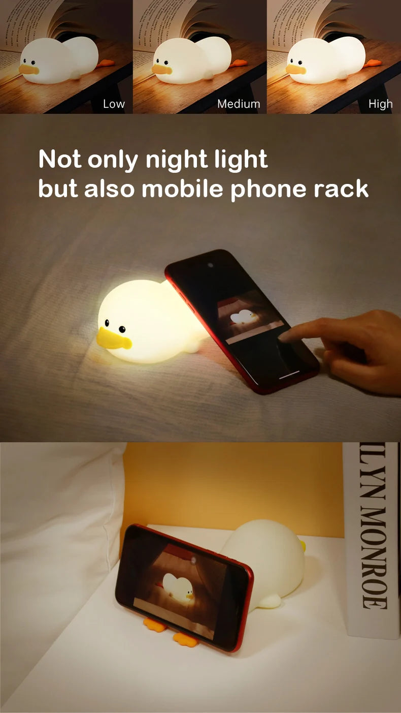 Doudou Duck Silicone Night Light