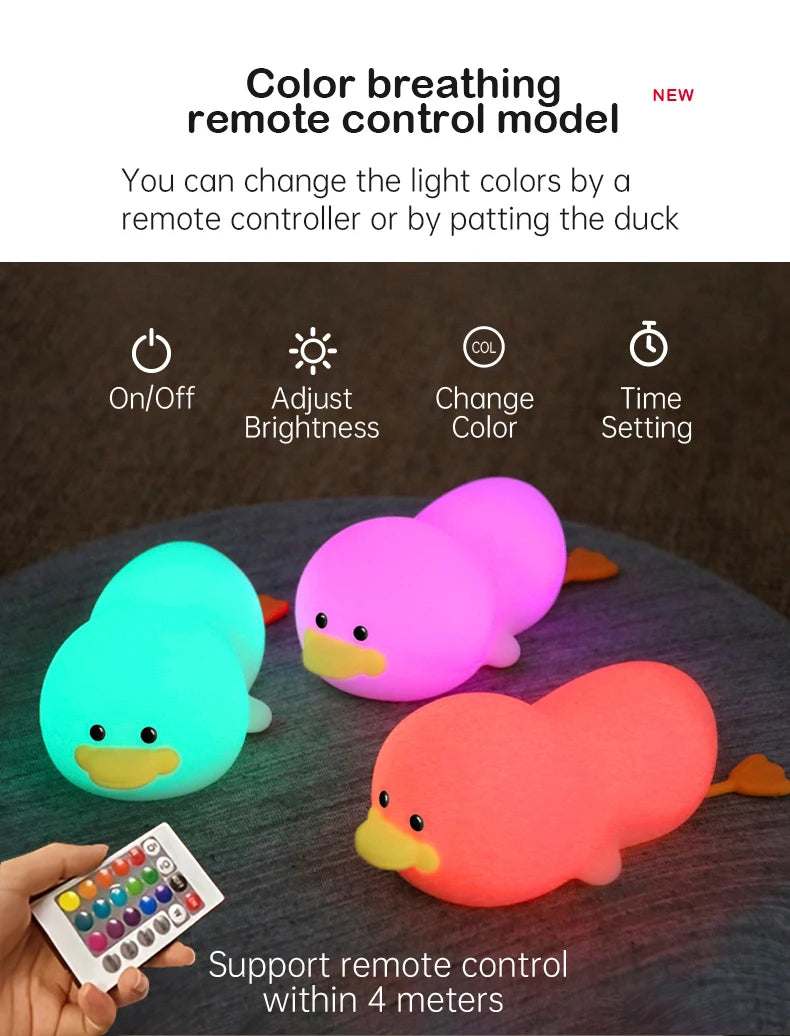 Doudou Duck Silicone Night Light