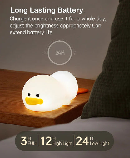 Doudou Duck Silicone Night Light