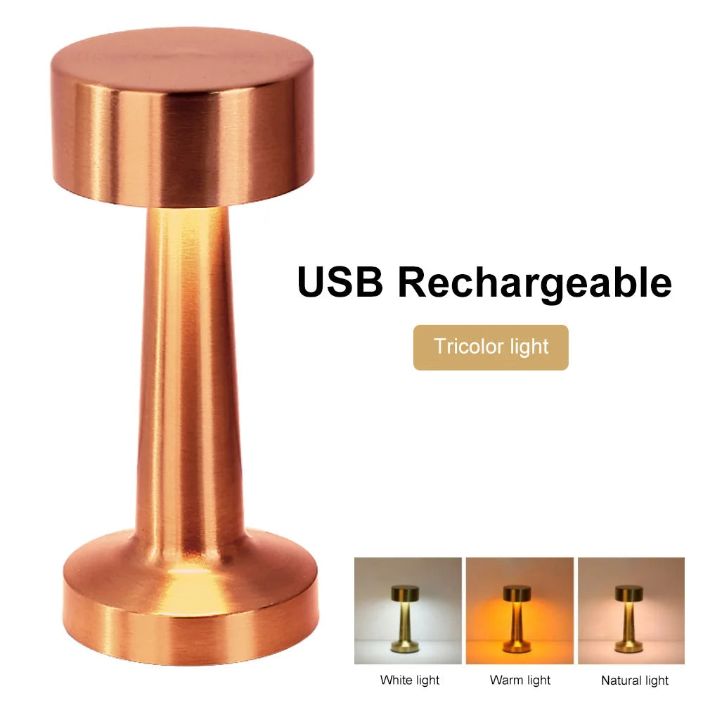 Dumbbell Touch Sensor Retro Table Lamp