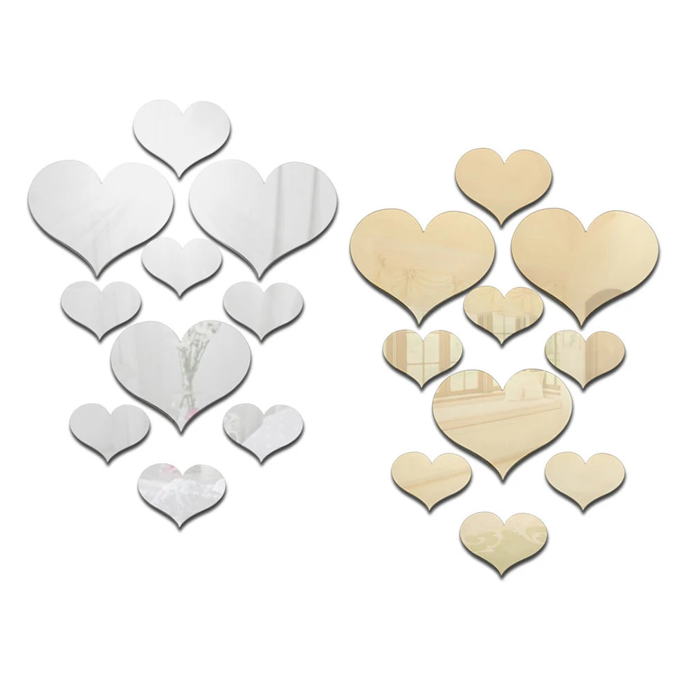 Durable 3D Love Heart Stickers