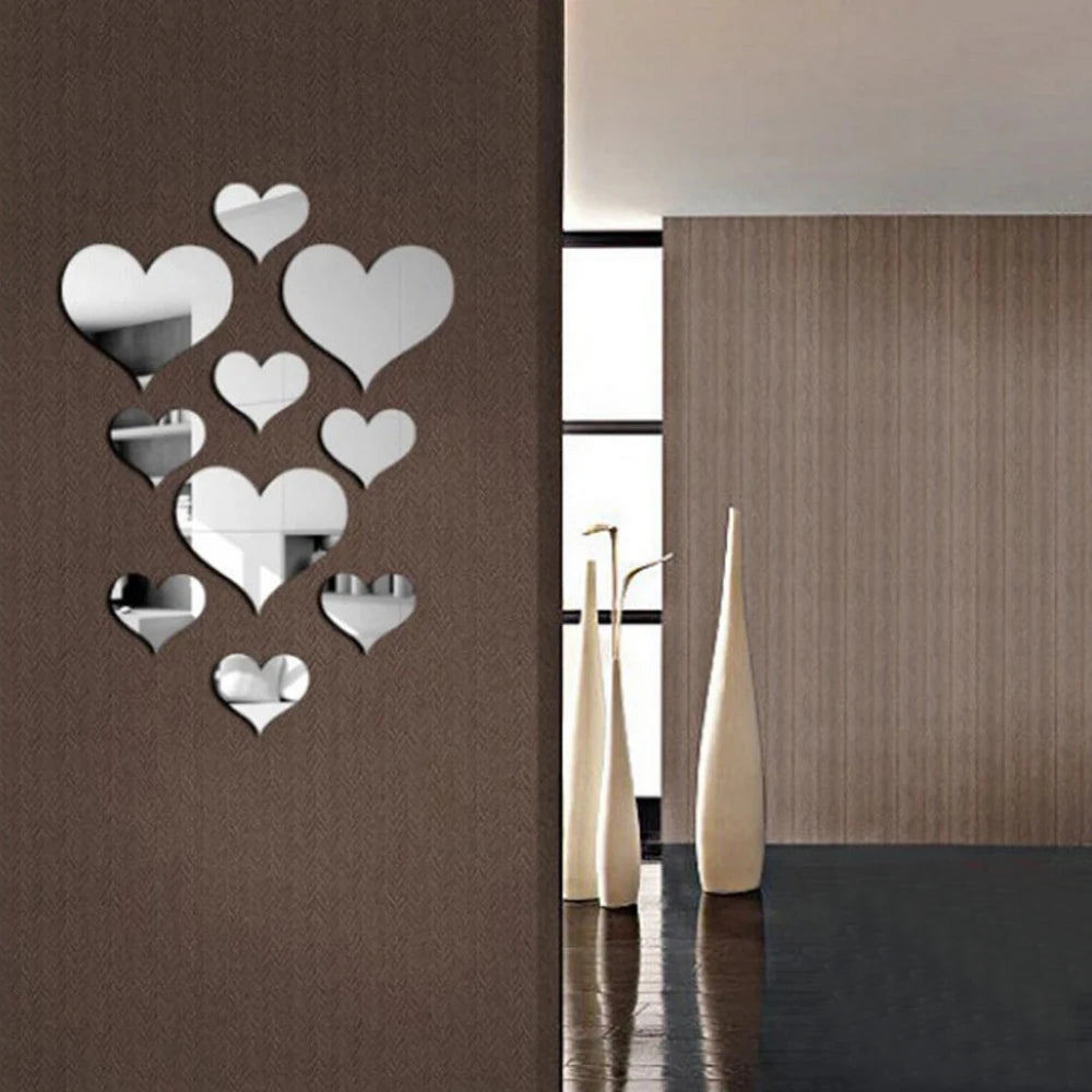 Durable 3D Love Heart Stickers