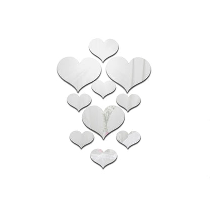 Durable 3D Love Heart Stickers