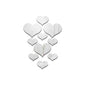 Durable 3D Love Heart Stickers