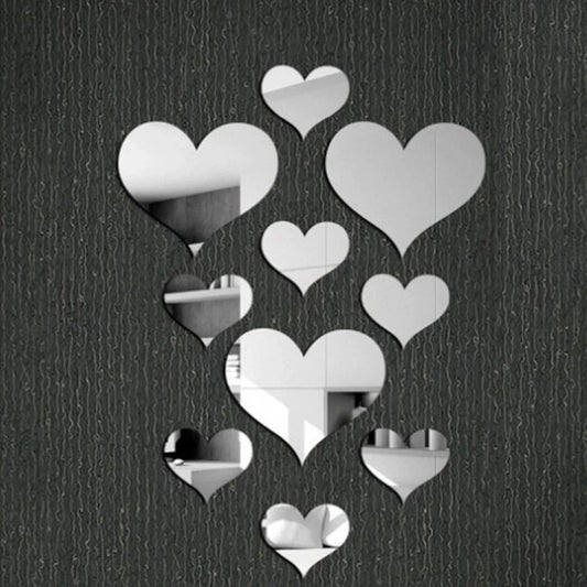 Durable 3D Love Heart Stickers