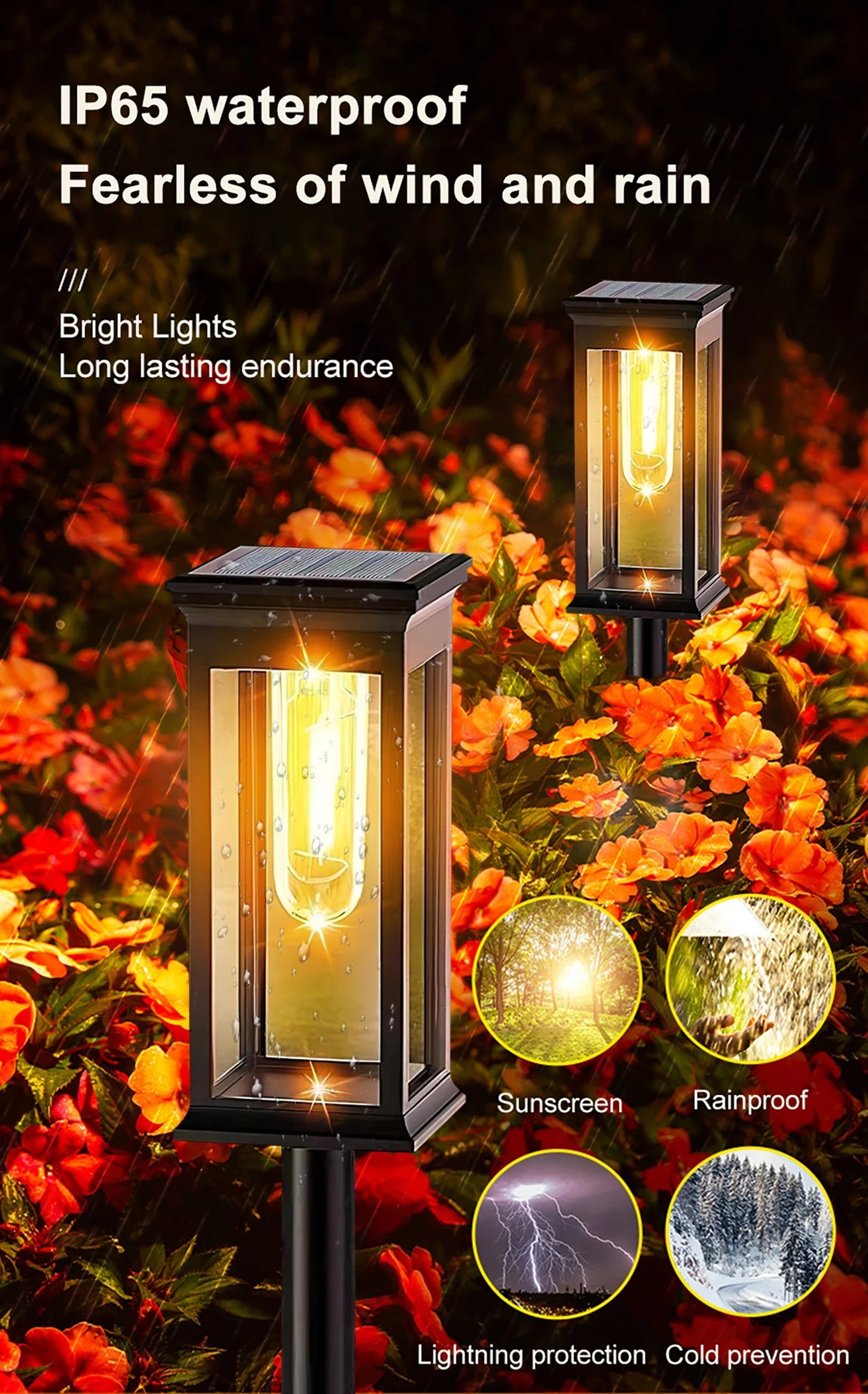 Durable Solar Pathway Lights Outdoor