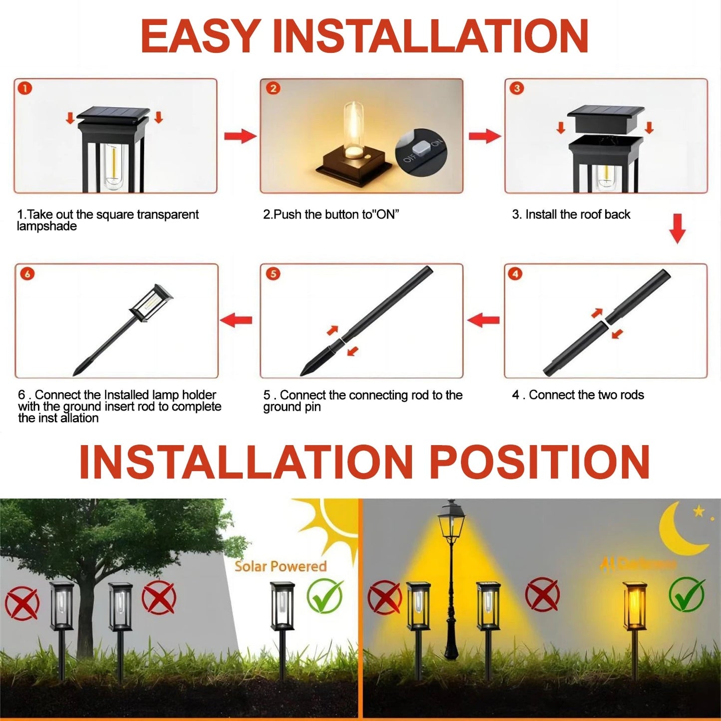 Durable Solar Pathway Lights Outdoor