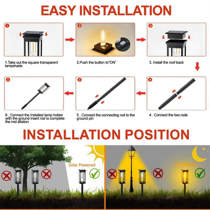 Durable Solar Pathway Lights Outdoor