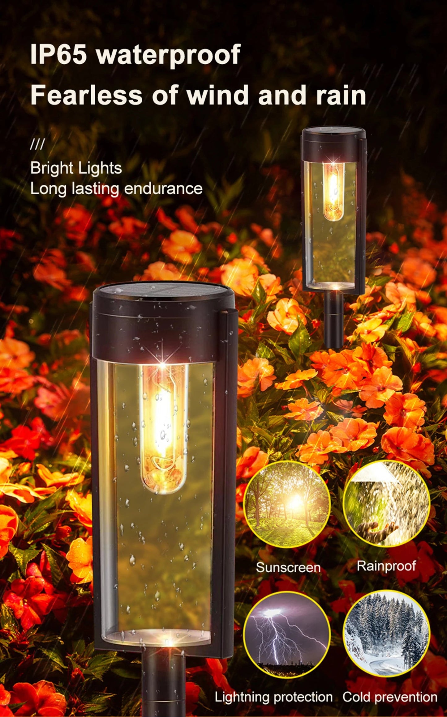 Durable Solar Pathway Lights Outdoor