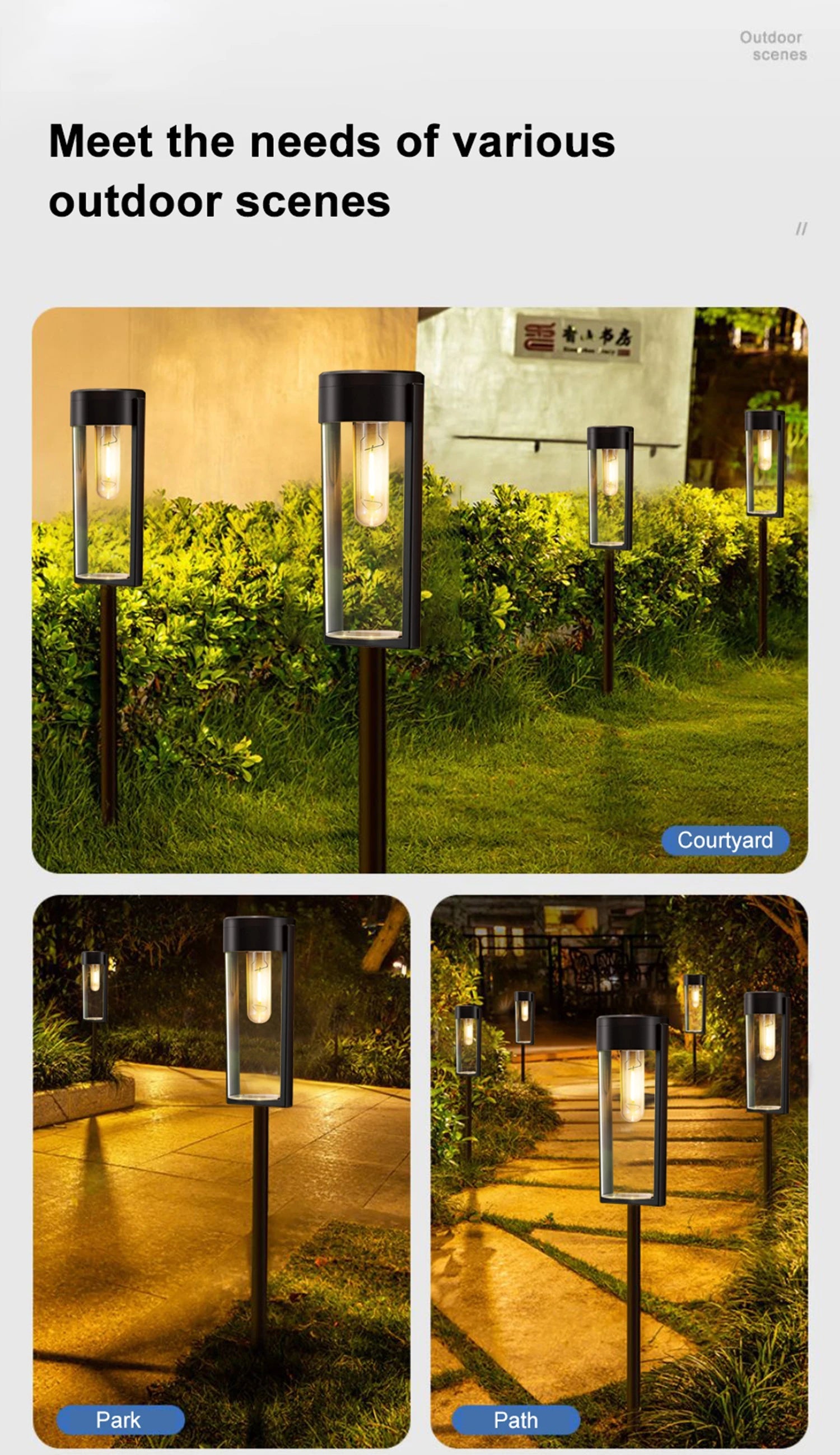 Durable Solar Pathway Lights Outdoor