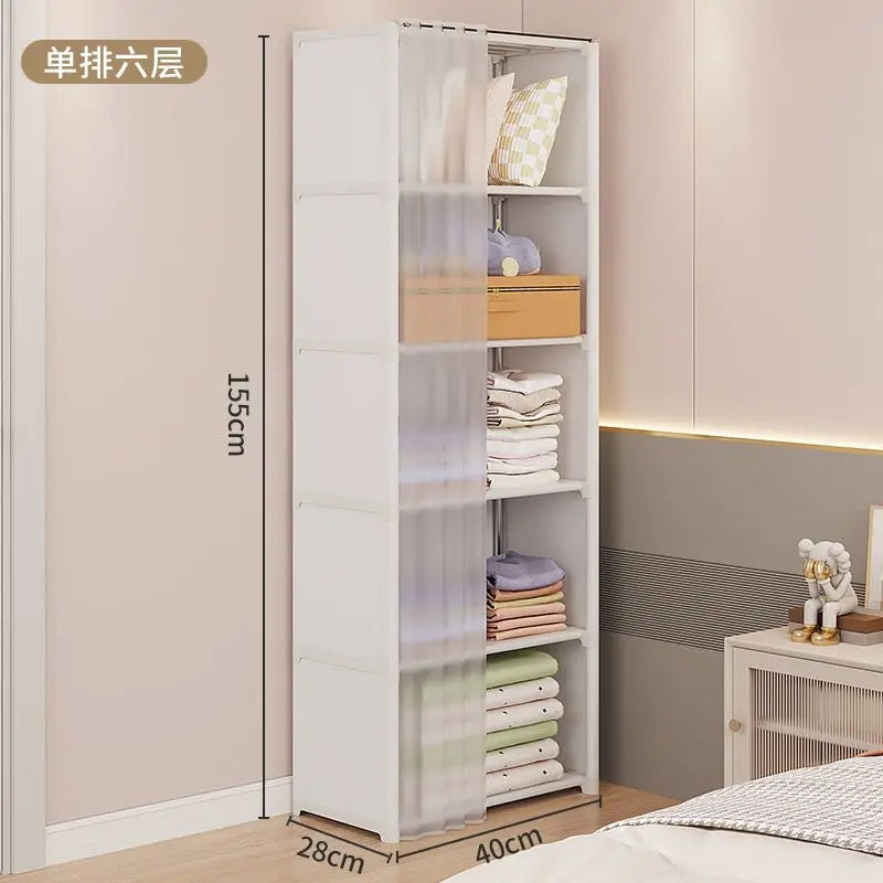 Dustproof Multi-Layer Folding Wardrobe