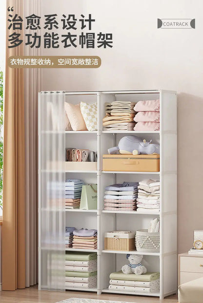 Dustproof Multi-Layer Folding Wardrobe