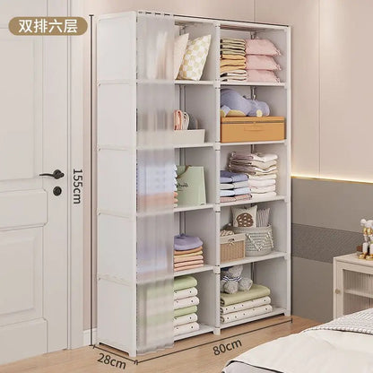 Dustproof Multi-Layer Folding Wardrobe