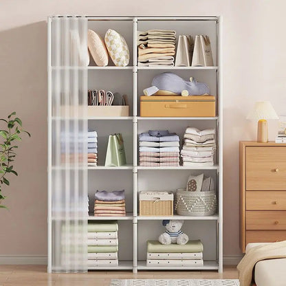 Dustproof Multi-Layer Folding Wardrobe