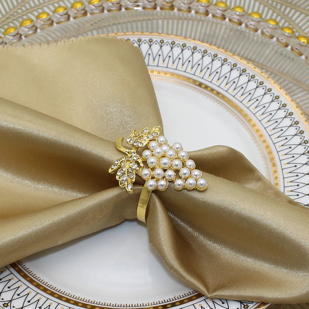 Dvianna Pearl Grape Napkin Rings