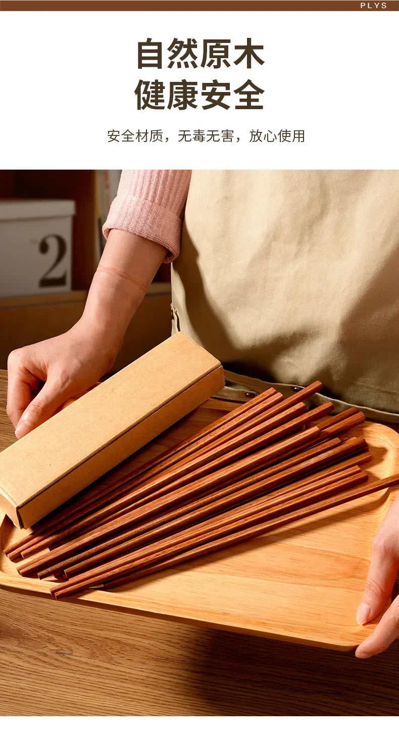 Eco-Friendly Wooden Reusable Chopsticks