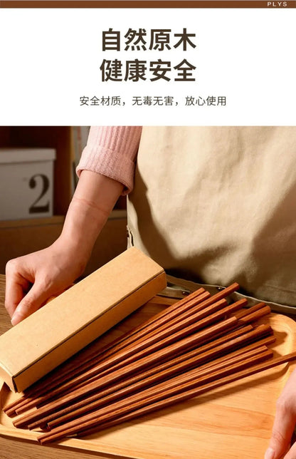 Eco-Friendly Wooden Reusable Chopsticks