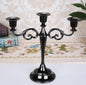 Elegant 3-Arm Metal Candelabra