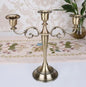 Elegant 3-Arm Metal Candelabra