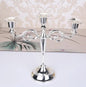 Elegant 3-Arm Metal Candelabra