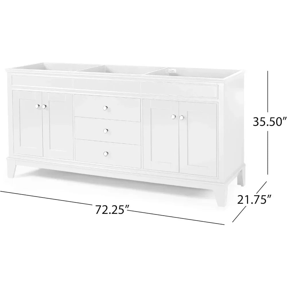 Elegant 61" Double Sink Vanity