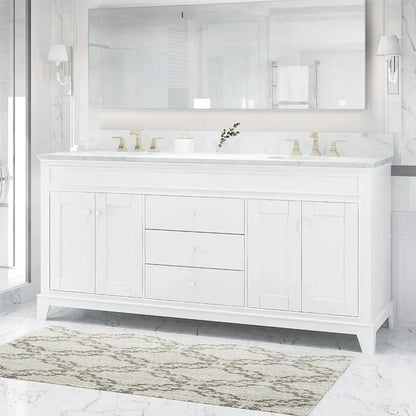 Elegant 61" Double Sink Vanity