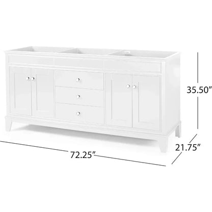 Elegant 61" Double Sink Vanity