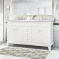 Elegant 61" Double Sink Vanity