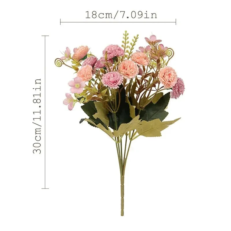 Elegant Artificial Rose Bouquet Decoration