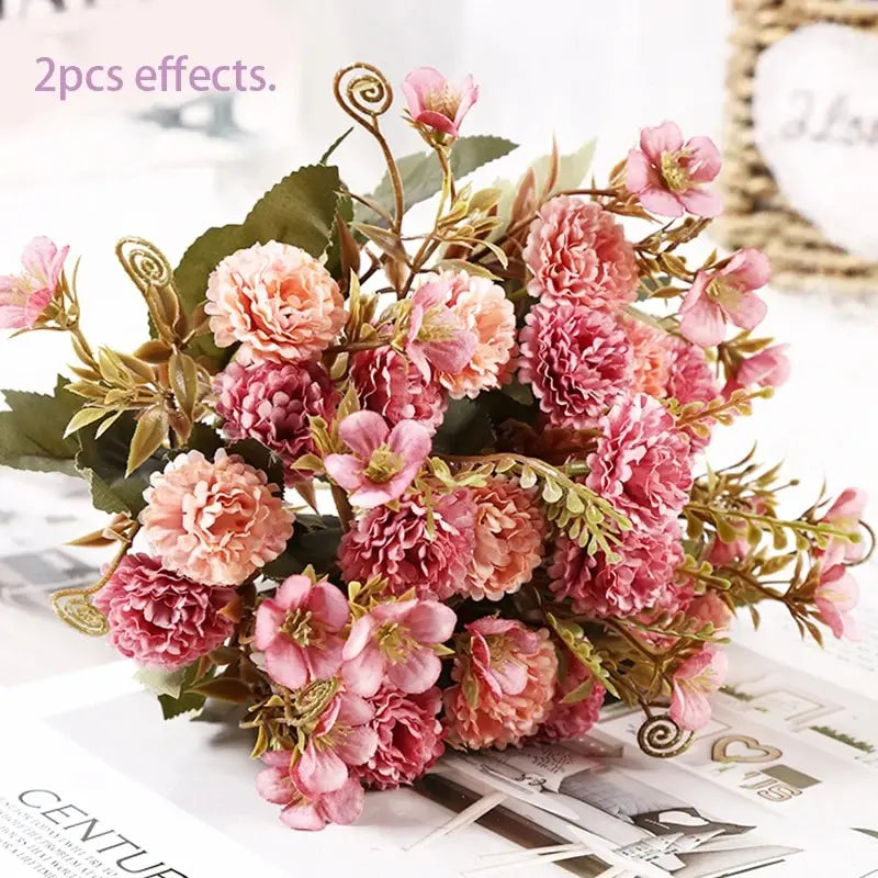 Elegant Artificial Rose Bouquet Decoration