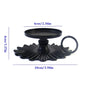 Elegant Black Metal Taper Candleholder