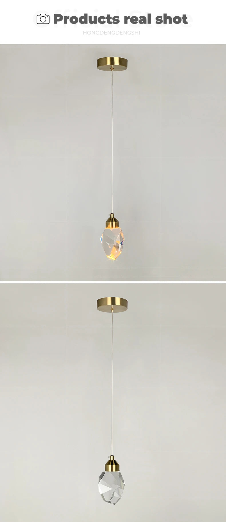 Elegant Crystal Pendant Light Fixture