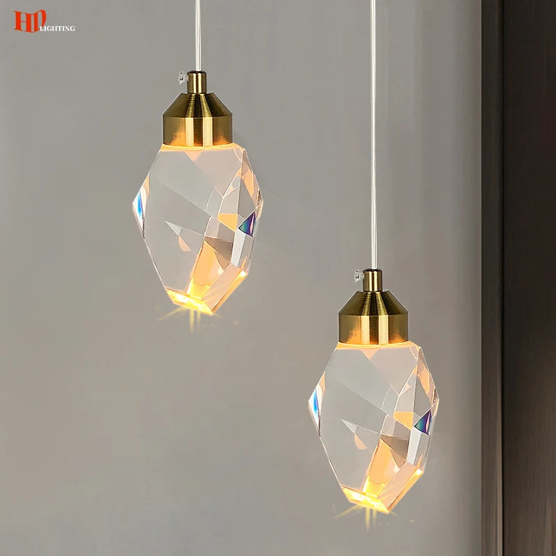 Elegant Crystal Pendant Light Fixture