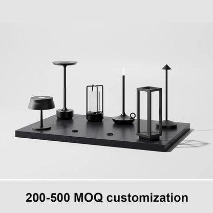 Elegant Dimmable Black USB Table Lamp