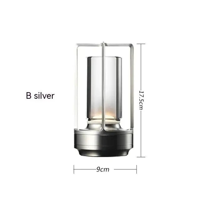 Elegant Dimmable Black USB Table Lamp